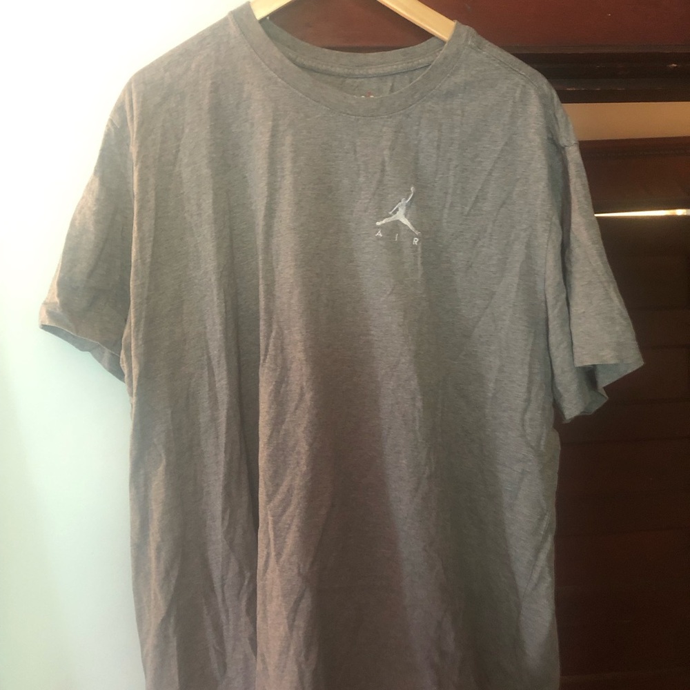 Jordan Gray Short Sleeve Jumpman Logo Tee